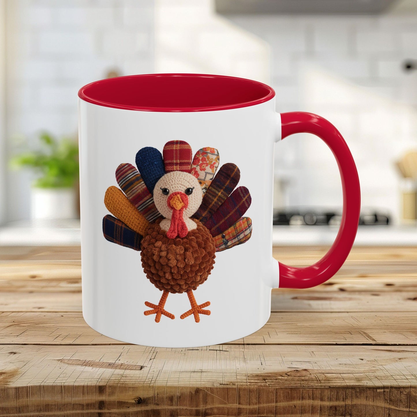 Preppy Patchwork Turkey Mug (11/15oz)