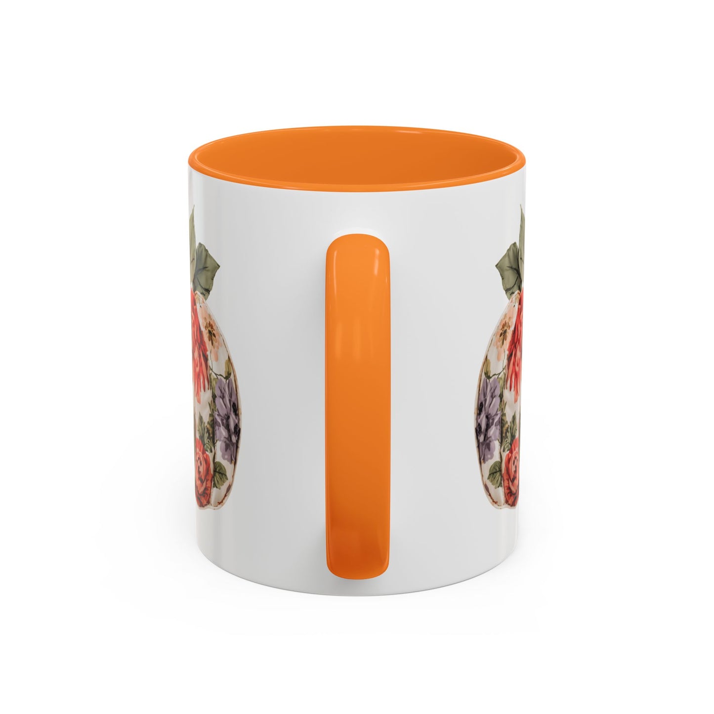 Floral & Plaid Patchwork Pumpkin Mug (11/15oz)