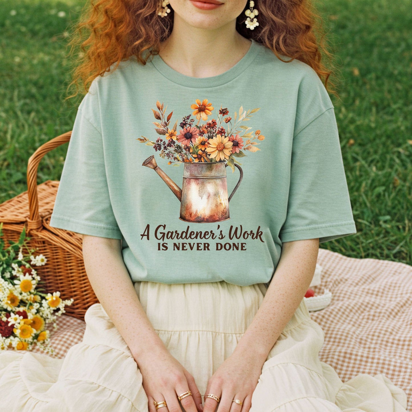 A Gardener's Work is Never Done T-Shirt