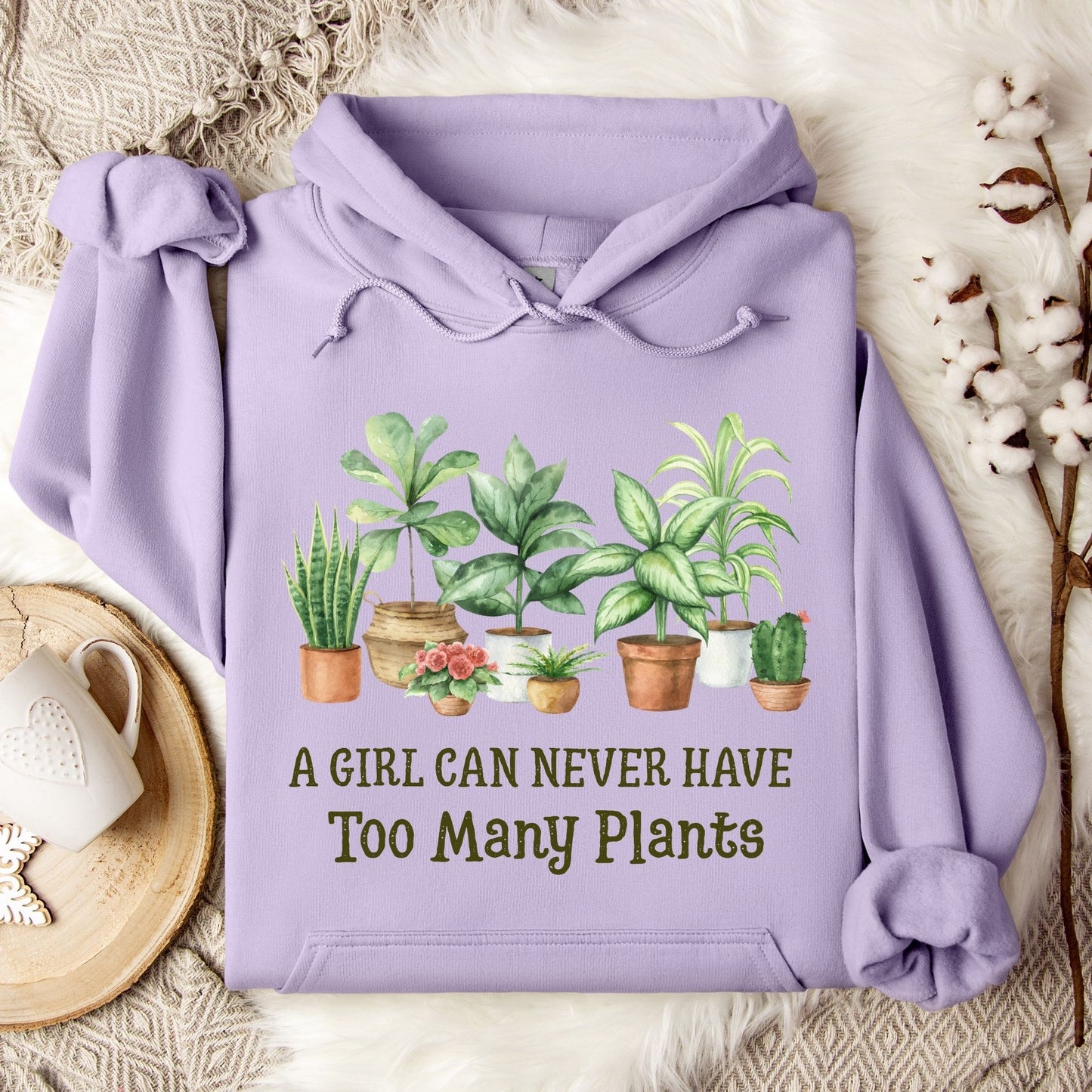 A Girl Can Never Have Too Many Plants Hoodie