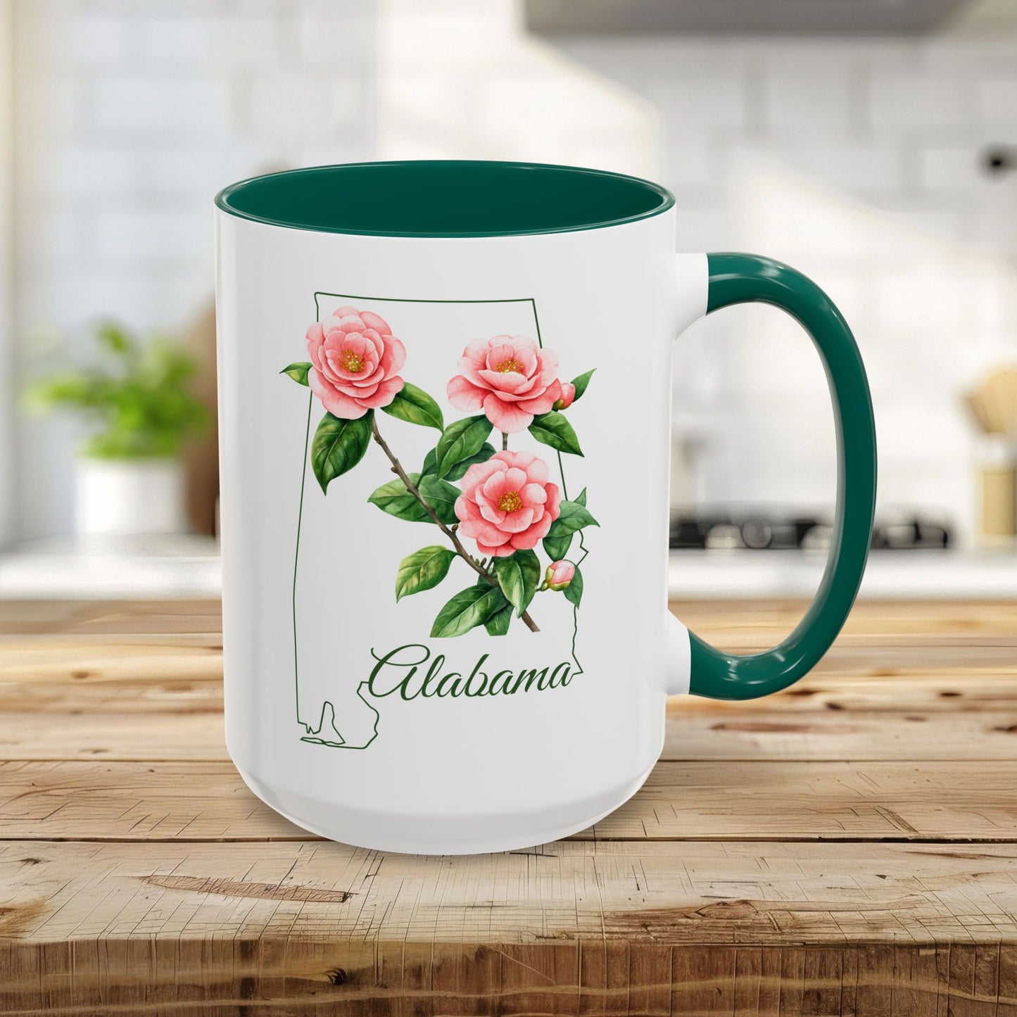 Alabama State Flower Mug — Camellia (11/15oz)