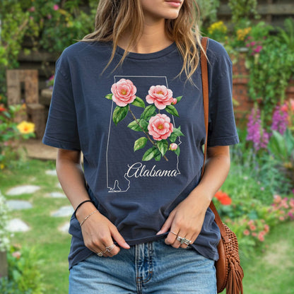 Alabama State Flower T-Shirt - Camellia