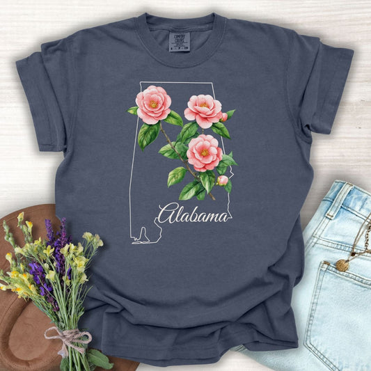 Alabama State Flower T-Shirt - Camellia