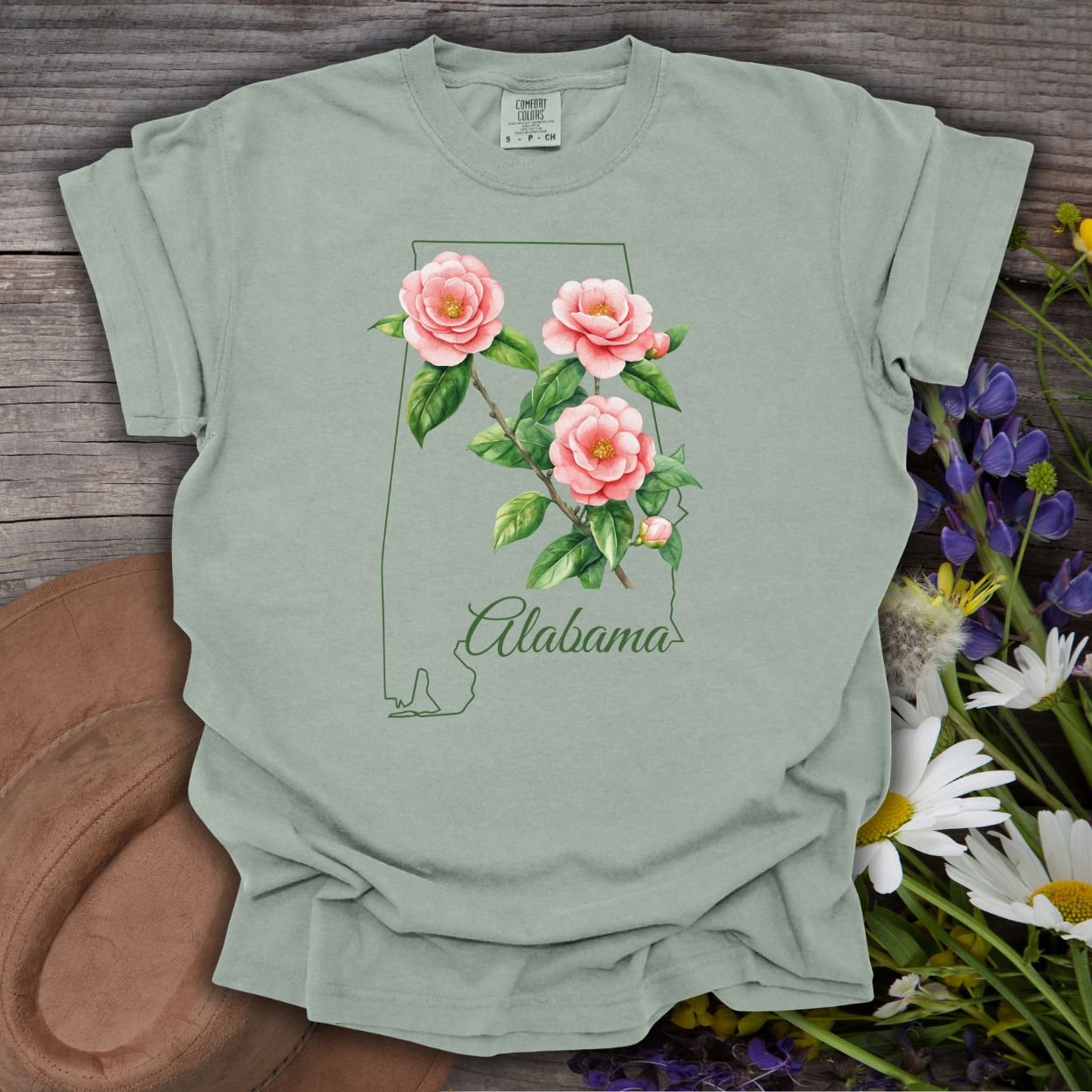 Alabama State Flower T-Shirt - Camellia