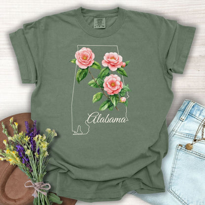 Alabama State Flower T-Shirt - Camellia