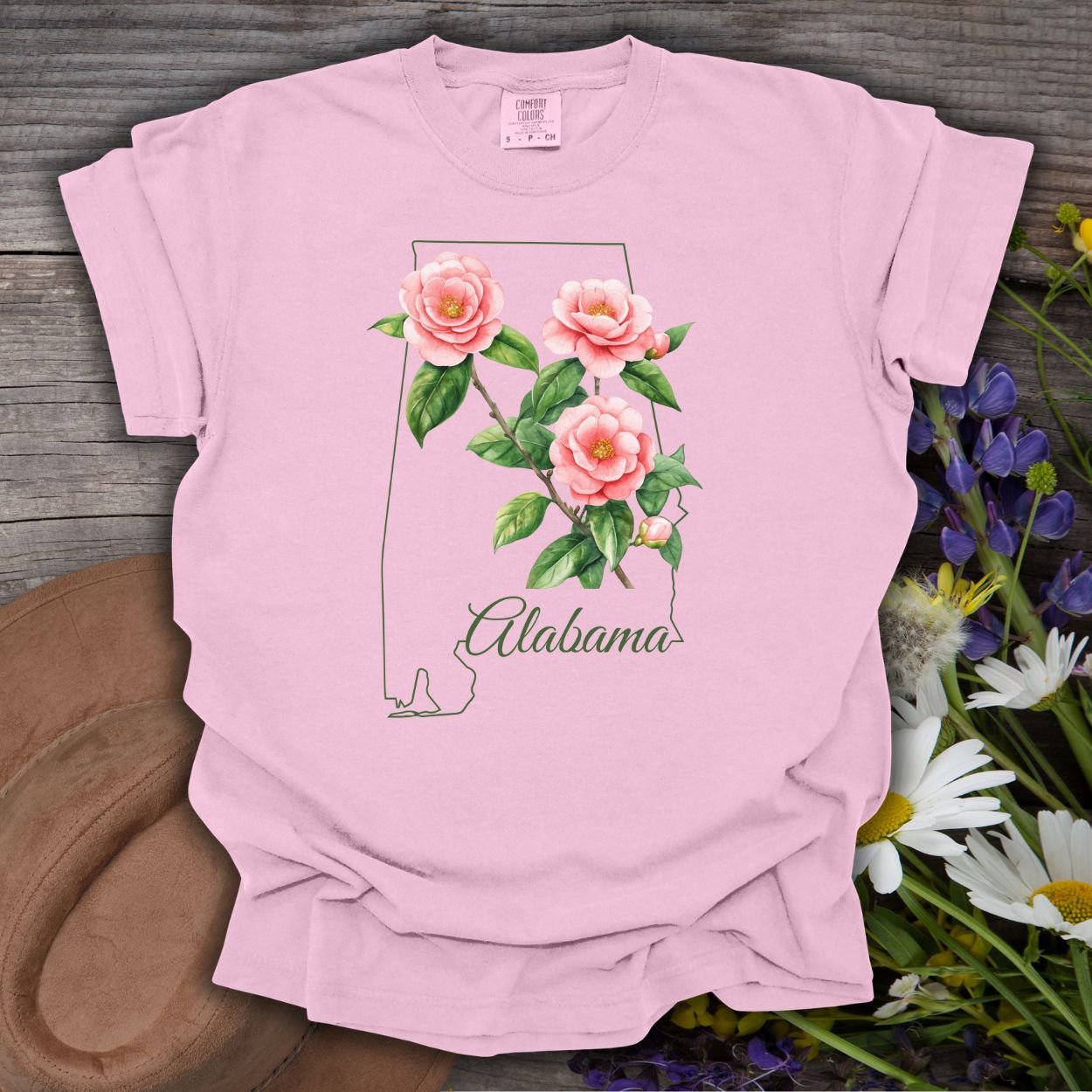 Alabama State Flower T-Shirt - Camellia