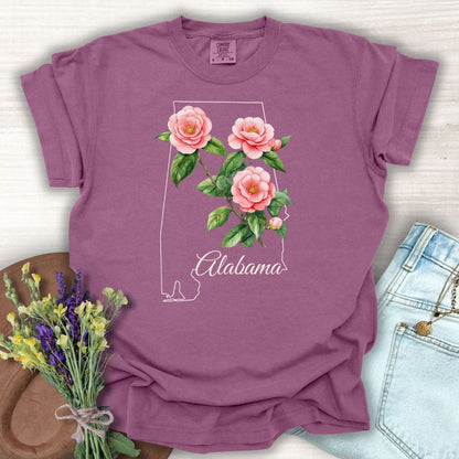 Alabama State Flower T-Shirt - Camellia