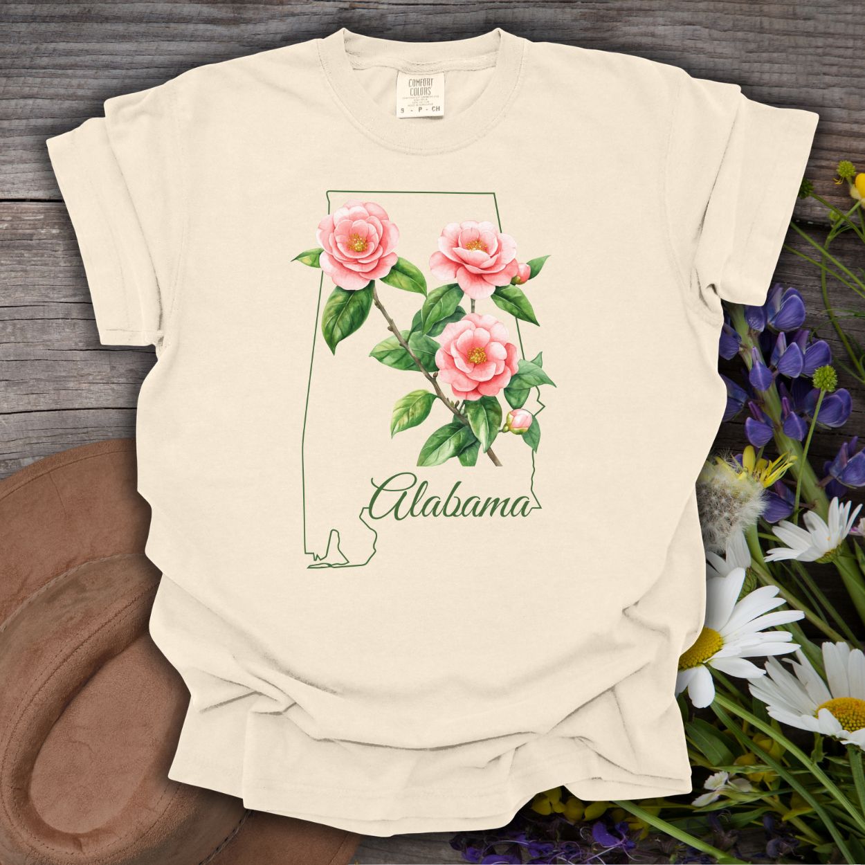 Alabama State Flower T-Shirt - Camellia
