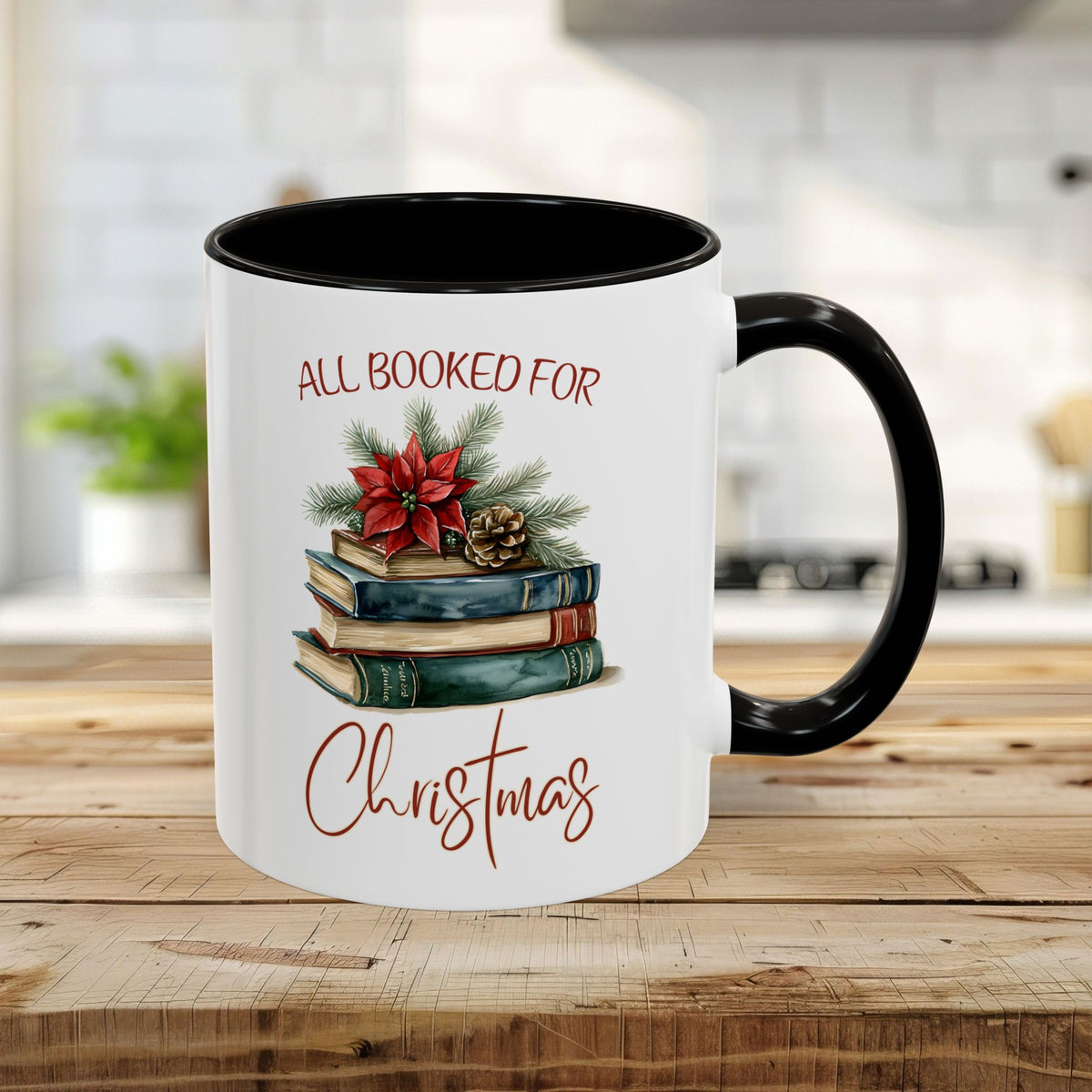 All Booked for Christmas Mug (11/15oz)
