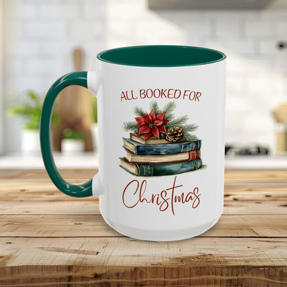 All Booked for Christmas Mug (11/15oz)