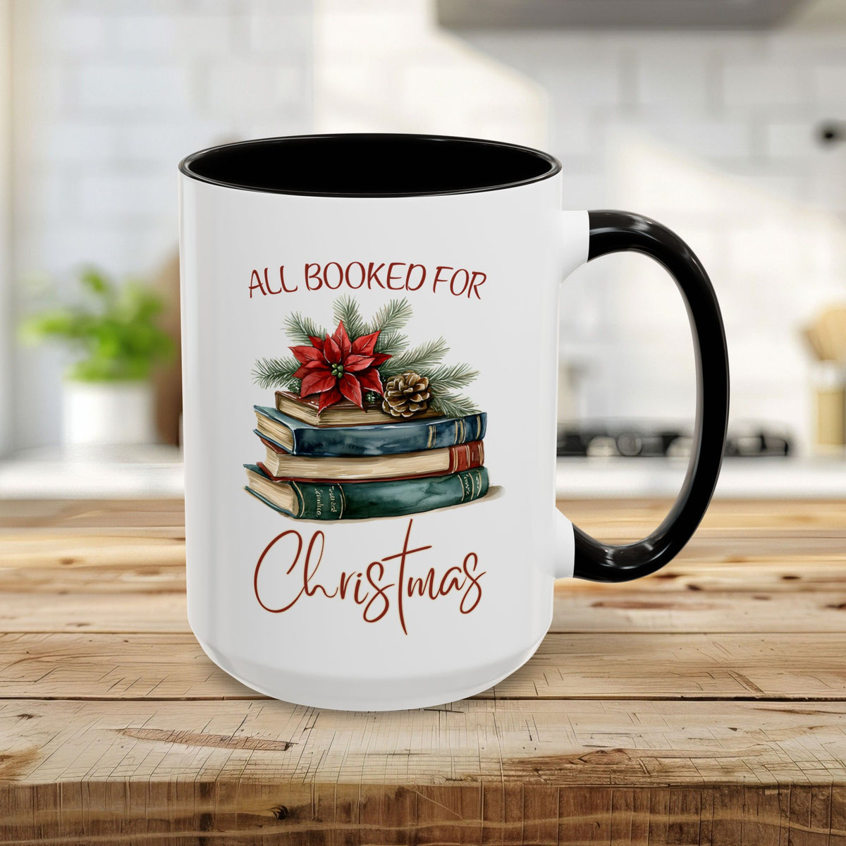 All Booked for Christmas Mug (11/15oz)