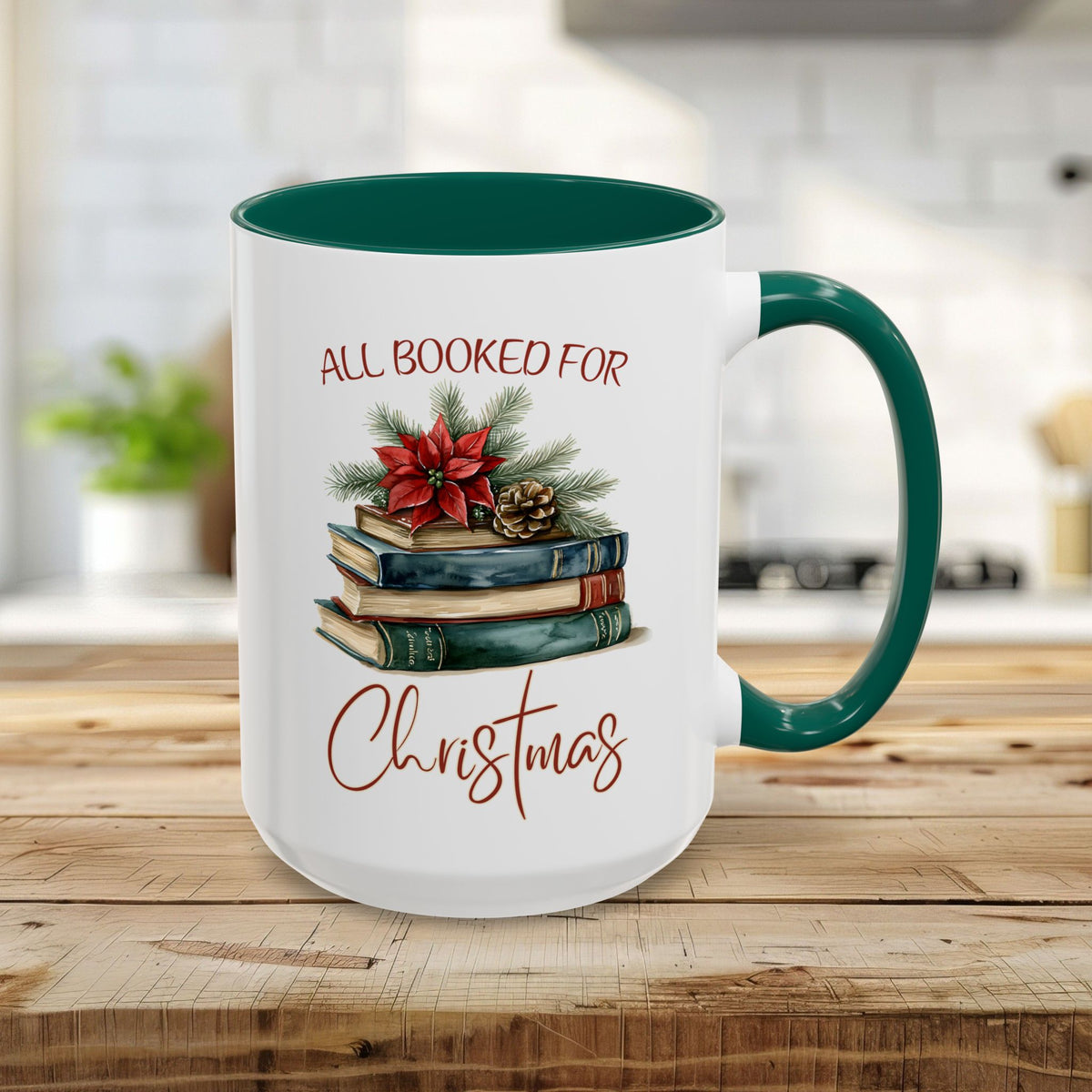 All Booked for Christmas Mug (11/15oz)