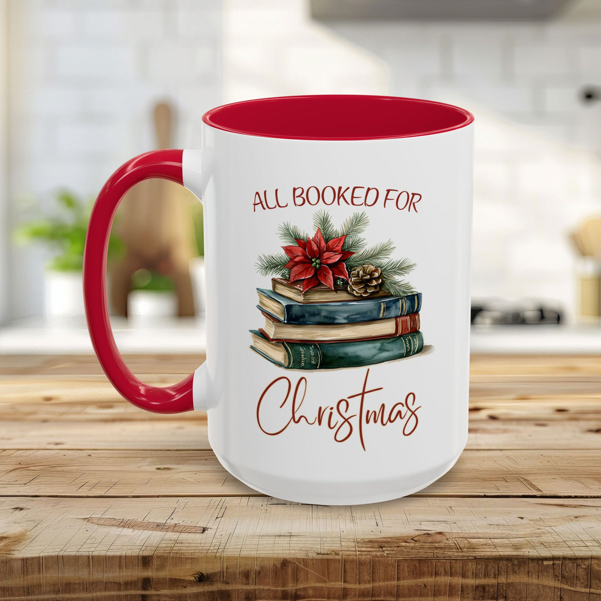 All Booked for Christmas Mug (11/15oz)