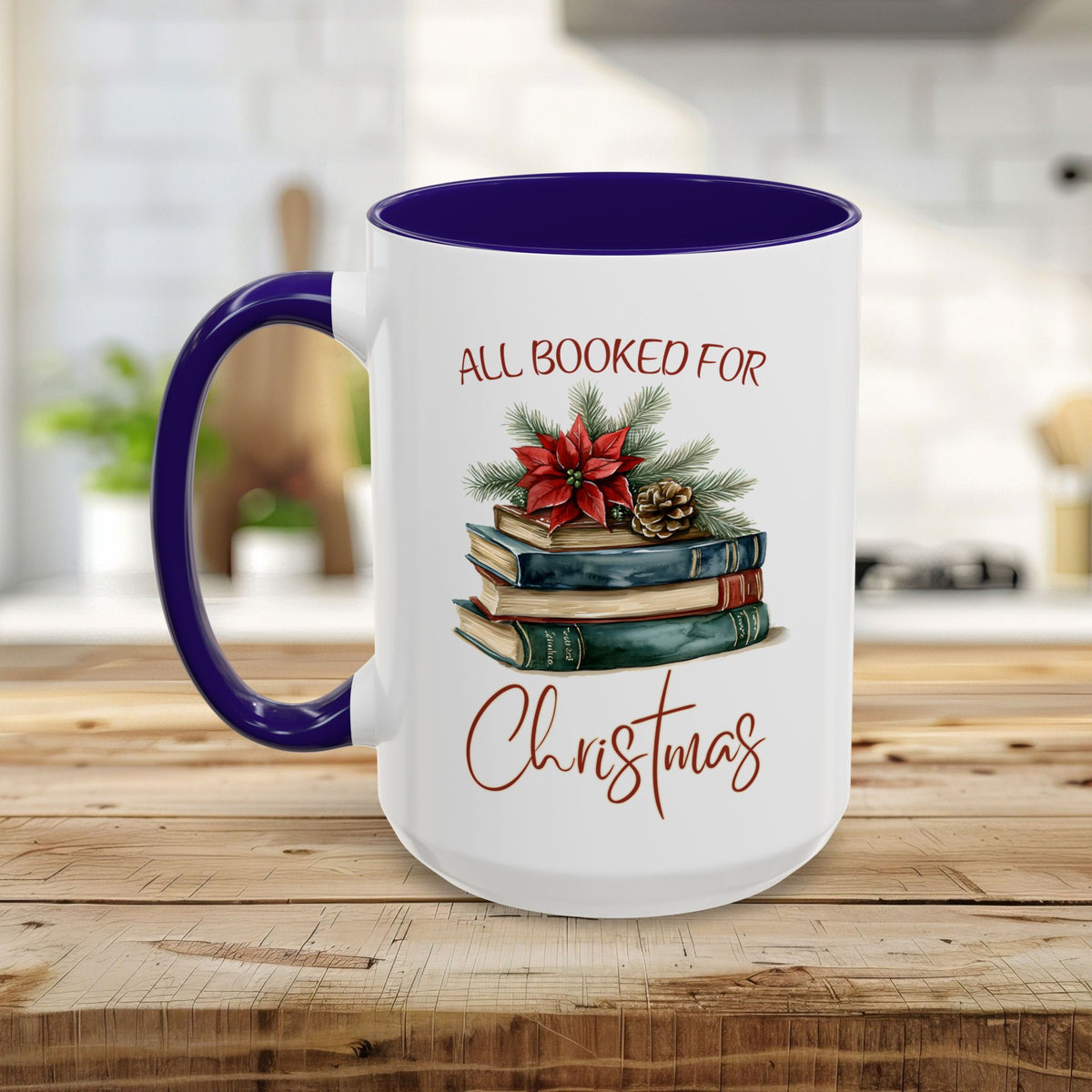 All Booked for Christmas Mug (11/15oz)