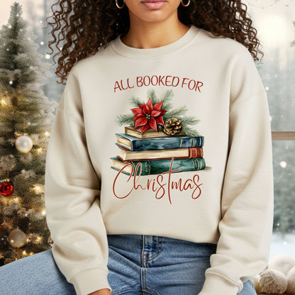 All Booked for Christmas Sweatshirt