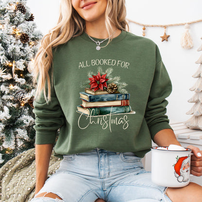 All Booked for Christmas Sweatshirt