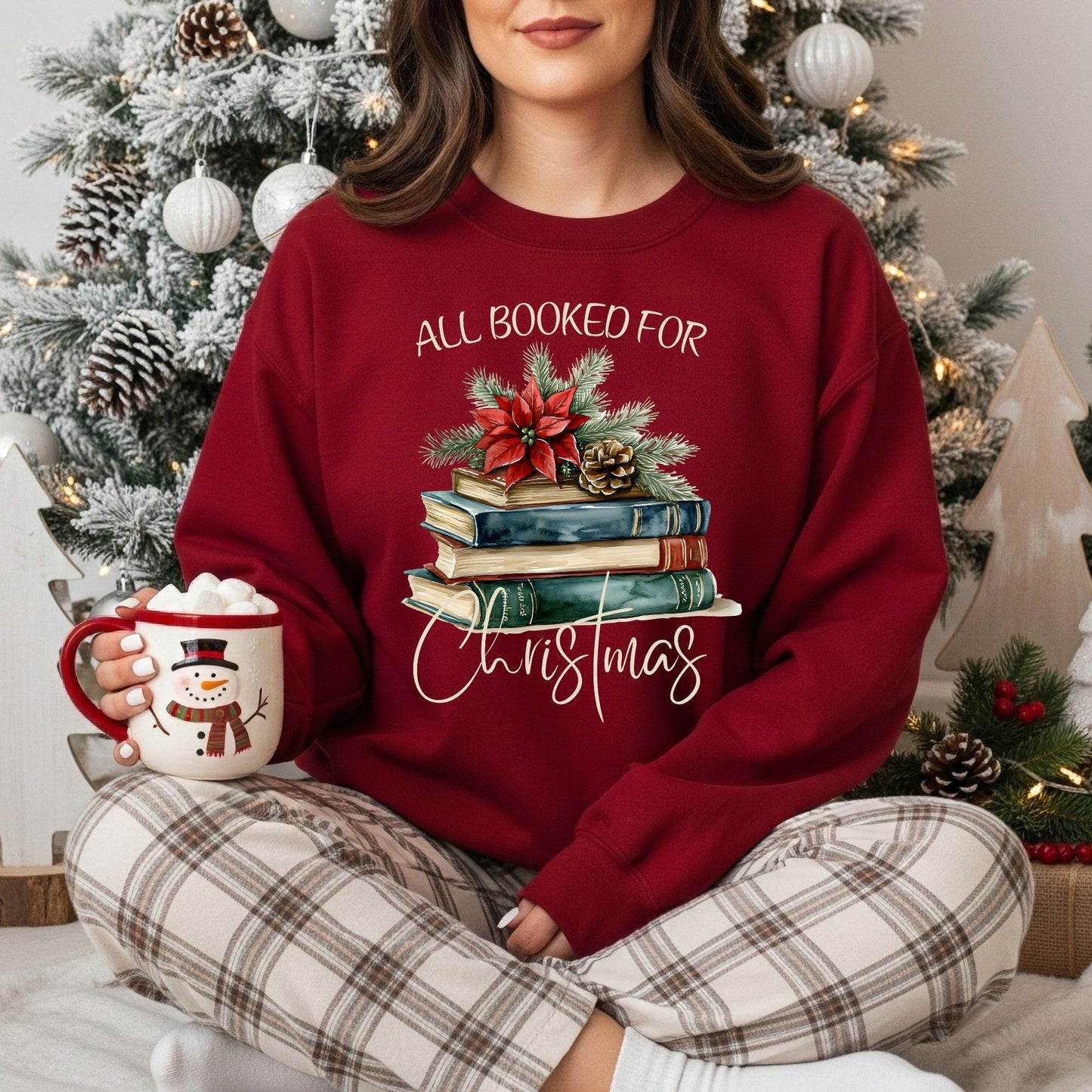 All Booked for Christmas Sweatshirt