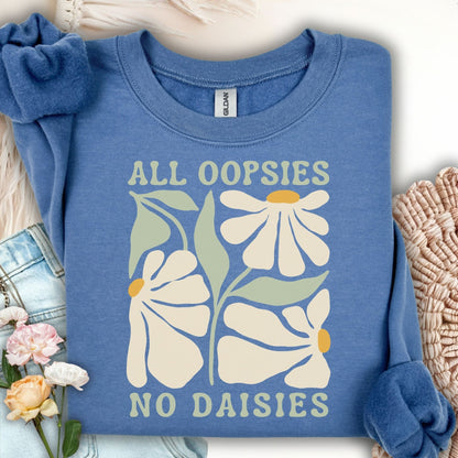 All Oopsies No Daisies Floral Boho Sweatshirt