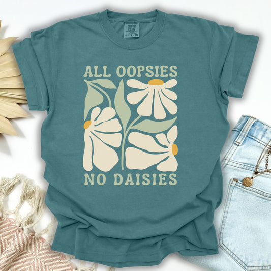 All Oopsies No Daisies Retro Floral T-Shirt