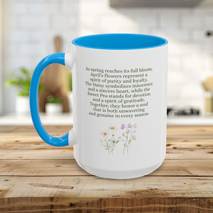 April Birth Month Flower Mug