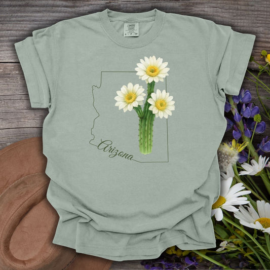Arizona State Flower T-Shirt - Saguaro Cactus Bloom