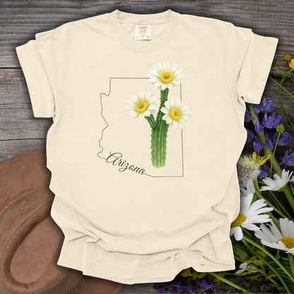Arizona State Flower T-Shirt - Saguaro Cactus Bloom
