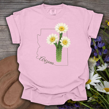 Arizona State Flower T-Shirt - Saguaro Cactus Bloom