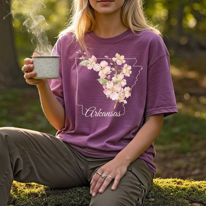 Arkansas State Flower T-Shirt - Apple Blossom