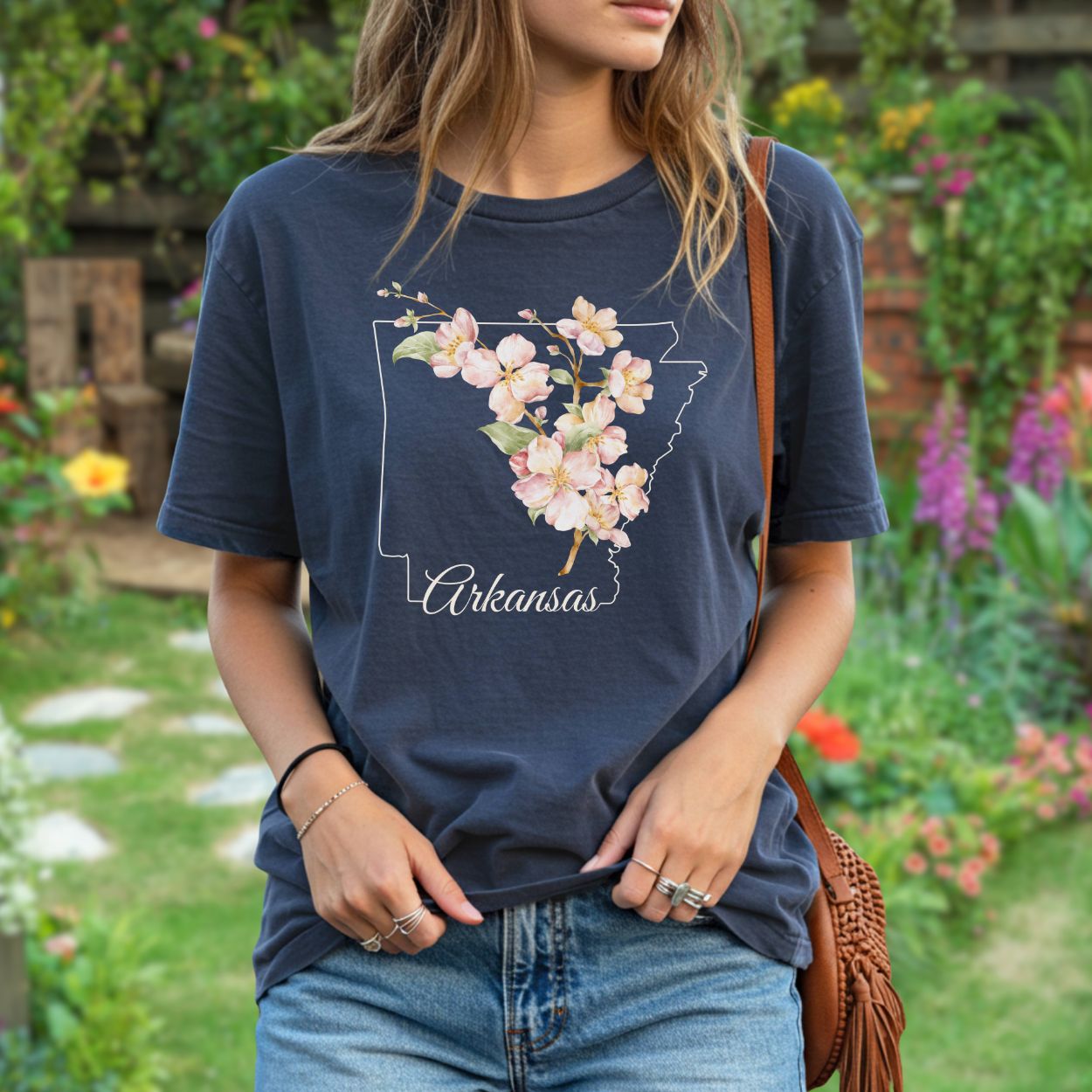 Arkansas State Flower T-Shirt - Apple Blossom