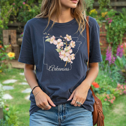 Arkansas State Flower T-Shirt - Apple Blossom