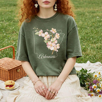 Arkansas State Flower T-Shirt - Apple Blossom