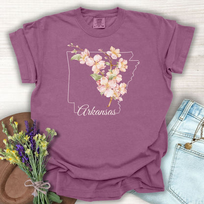 Arkansas State Flower T-Shirt - Apple Blossom