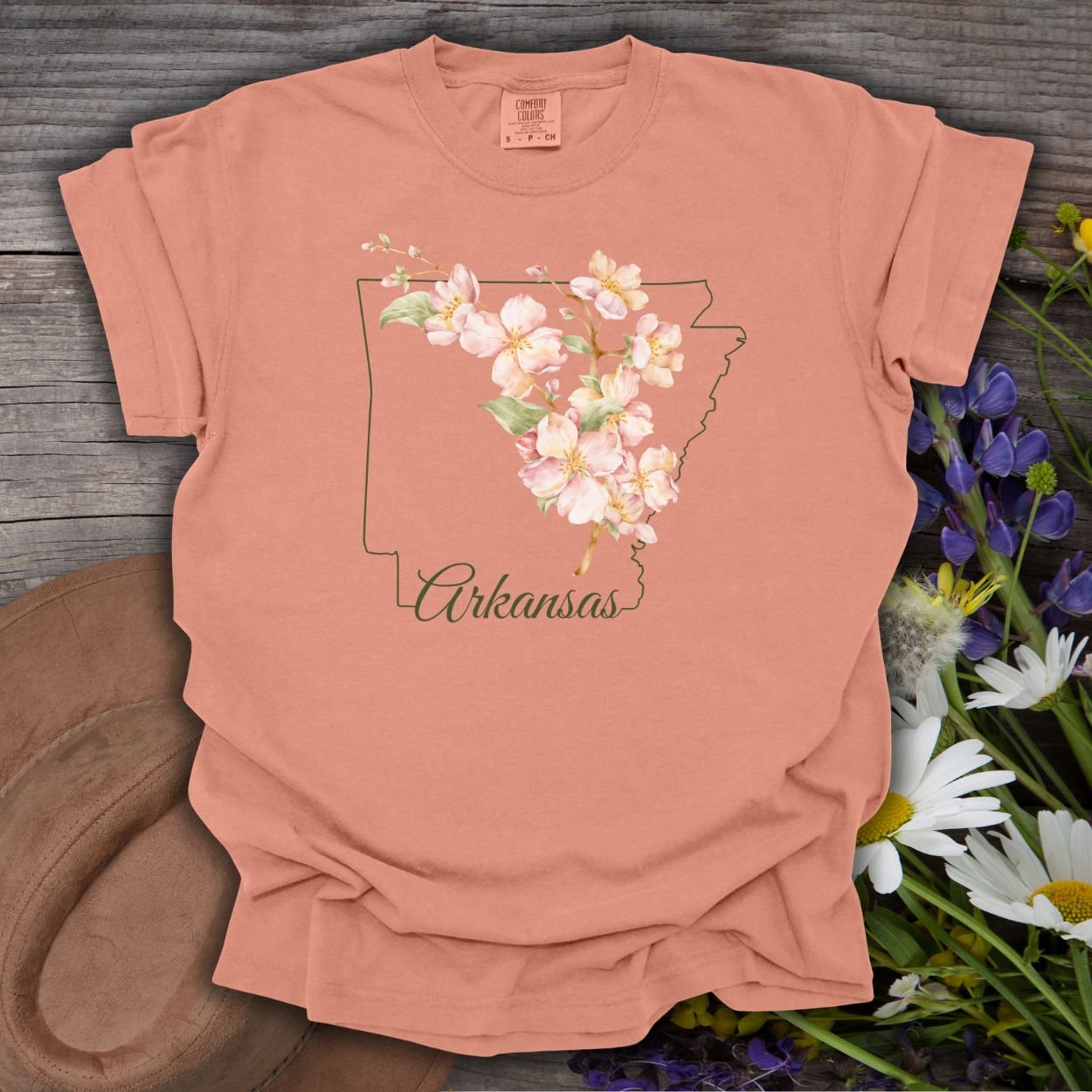 Arkansas State Flower T-Shirt - Apple Blossom