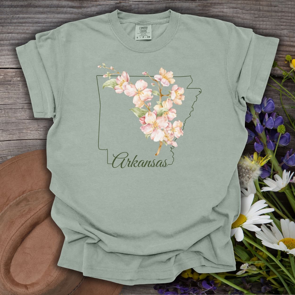 Arkansas State Flower T-Shirt - Apple Blossom