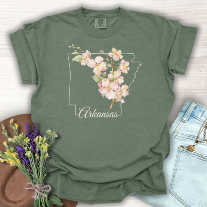 Arkansas State Flower T-Shirt - Apple Blossom