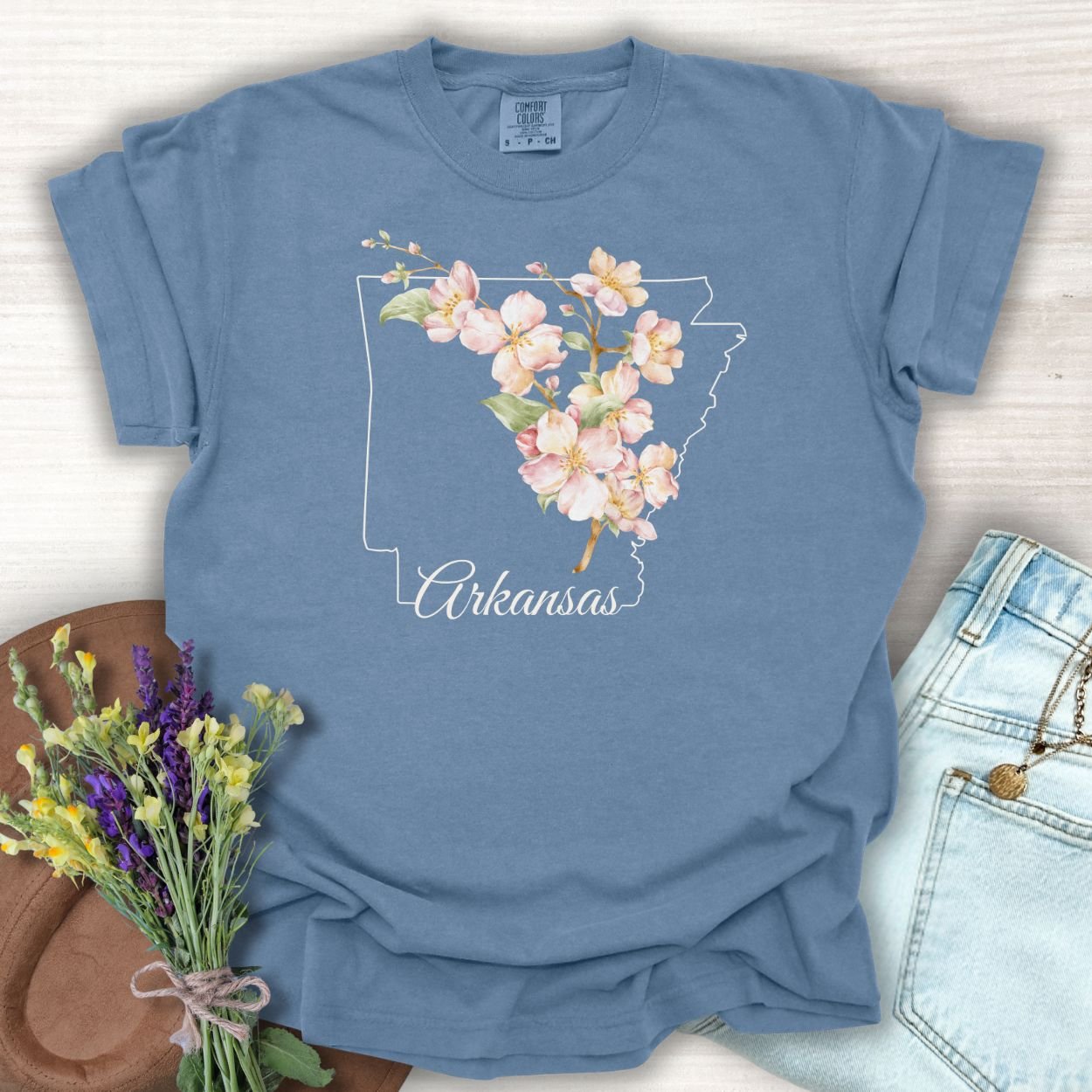 Arkansas State Flower T-Shirt - Apple Blossom