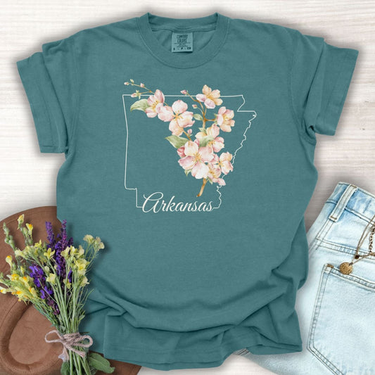 Arkansas State Flower T-Shirt - Apple Blossom
