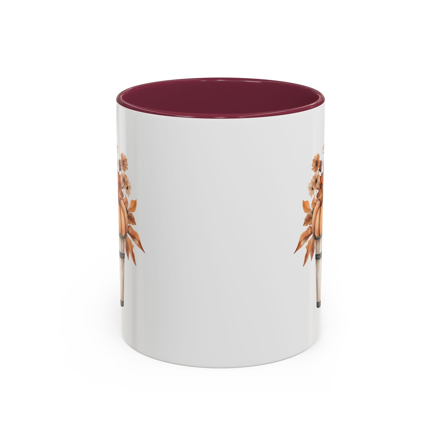 Autumn Basket with Pumpkins & Flowers Mug (11/15oz)