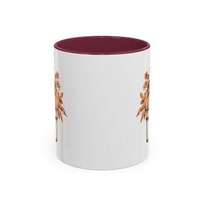 Autumn Basket with Pumpkins & Flowers Mug (11/15oz)