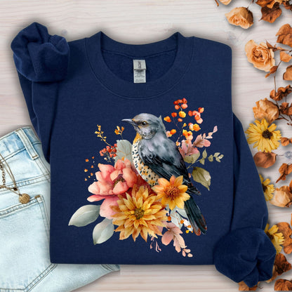 Autumn Blue Bird Sweatshirt