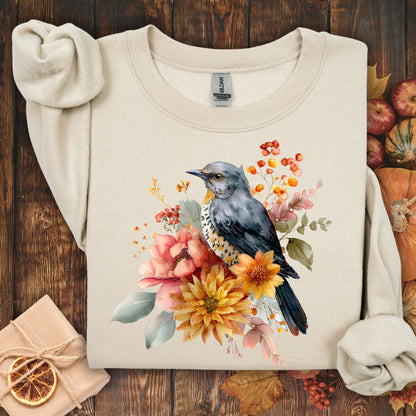 Autumn Blue Bird Sweatshirt