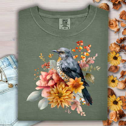 Autumn Blue Bird T-Shirt