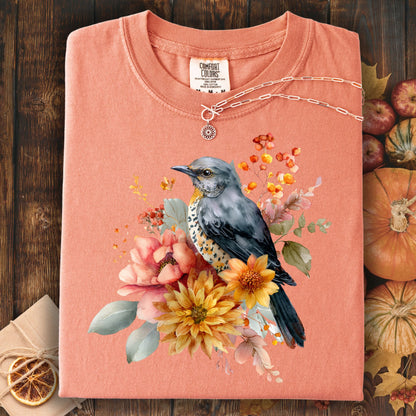 Autumn Blue Bird T-Shirt