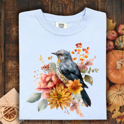 Autumn Blue Bird T-Shirt