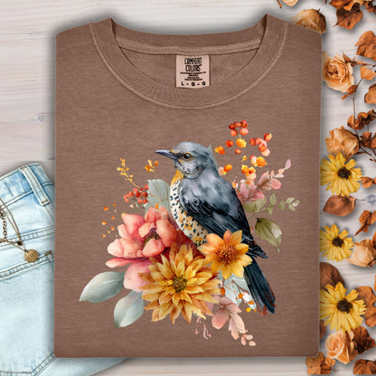 Autumn Blue Bird T-Shirt