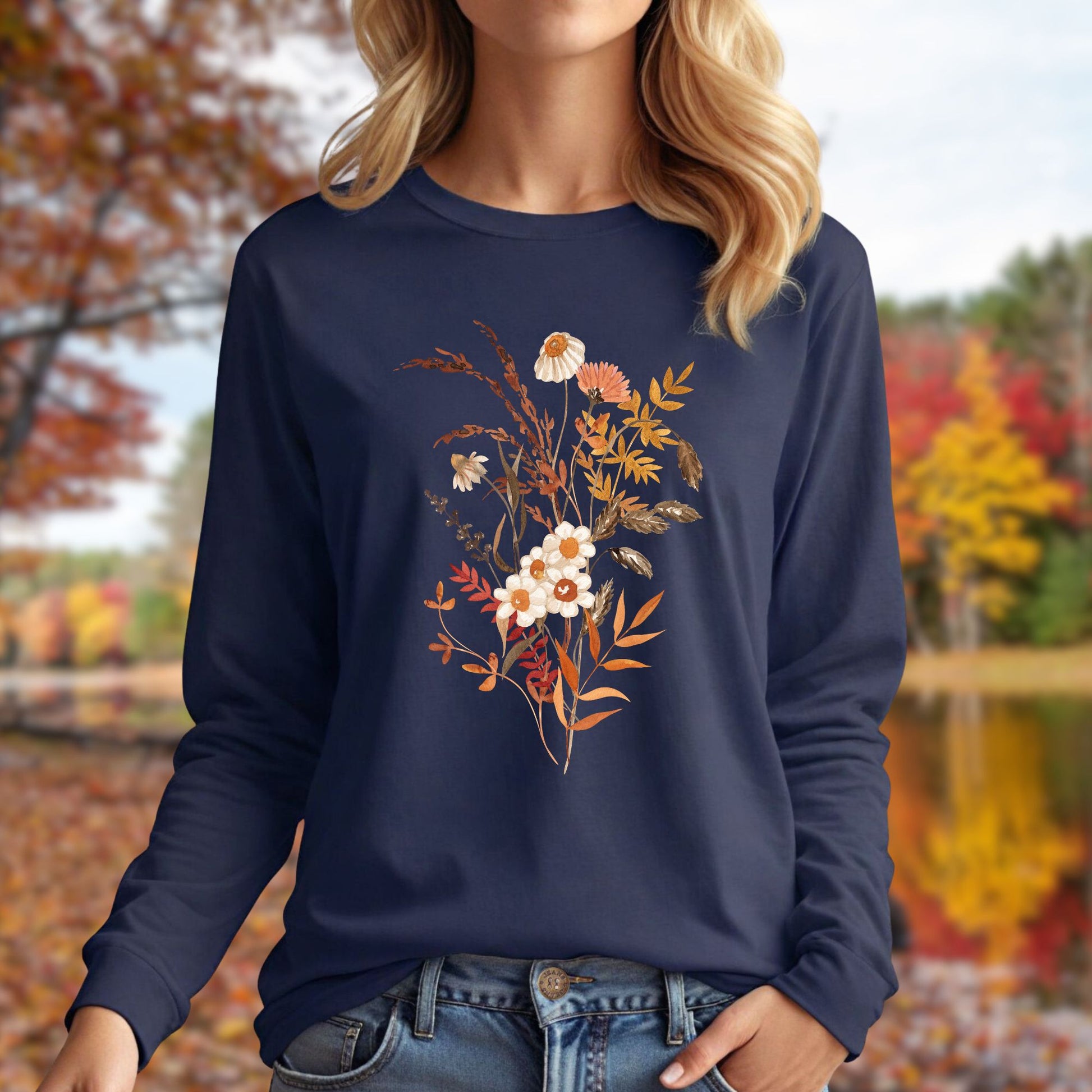 Autumn Botanical Long Sleeve Tee