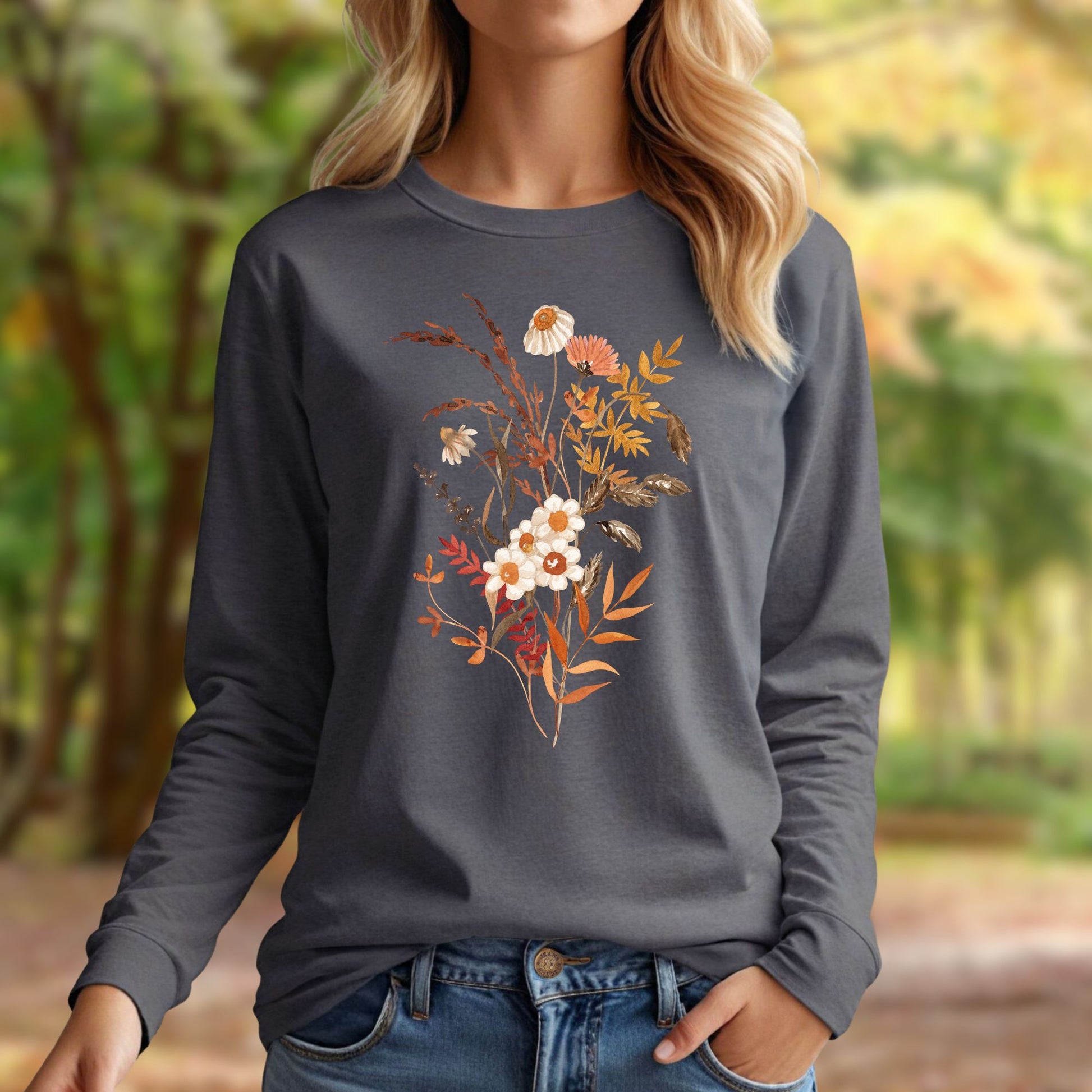Autumn Botanical Long Sleeve Tee