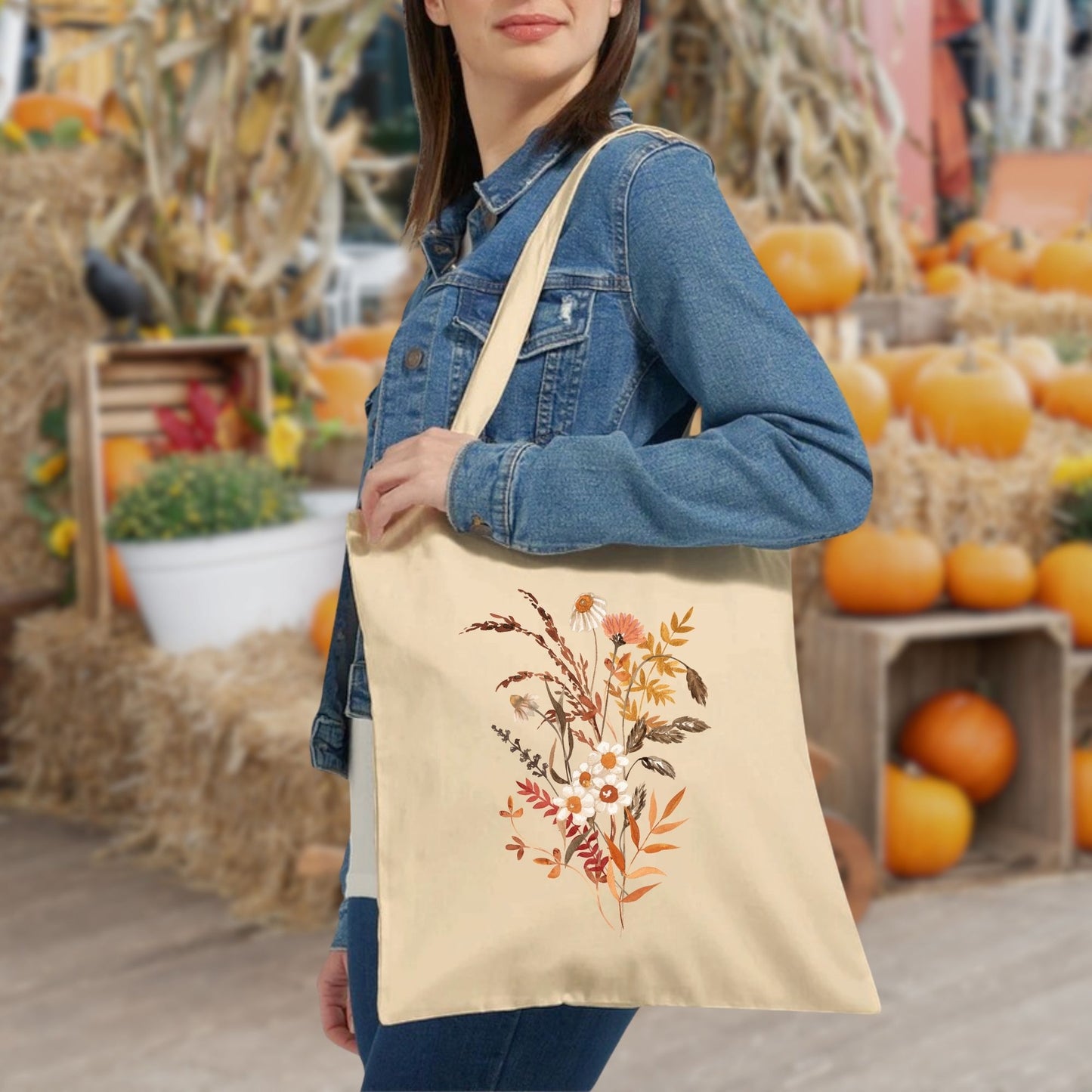 Autumn Botanical Tote Bag
