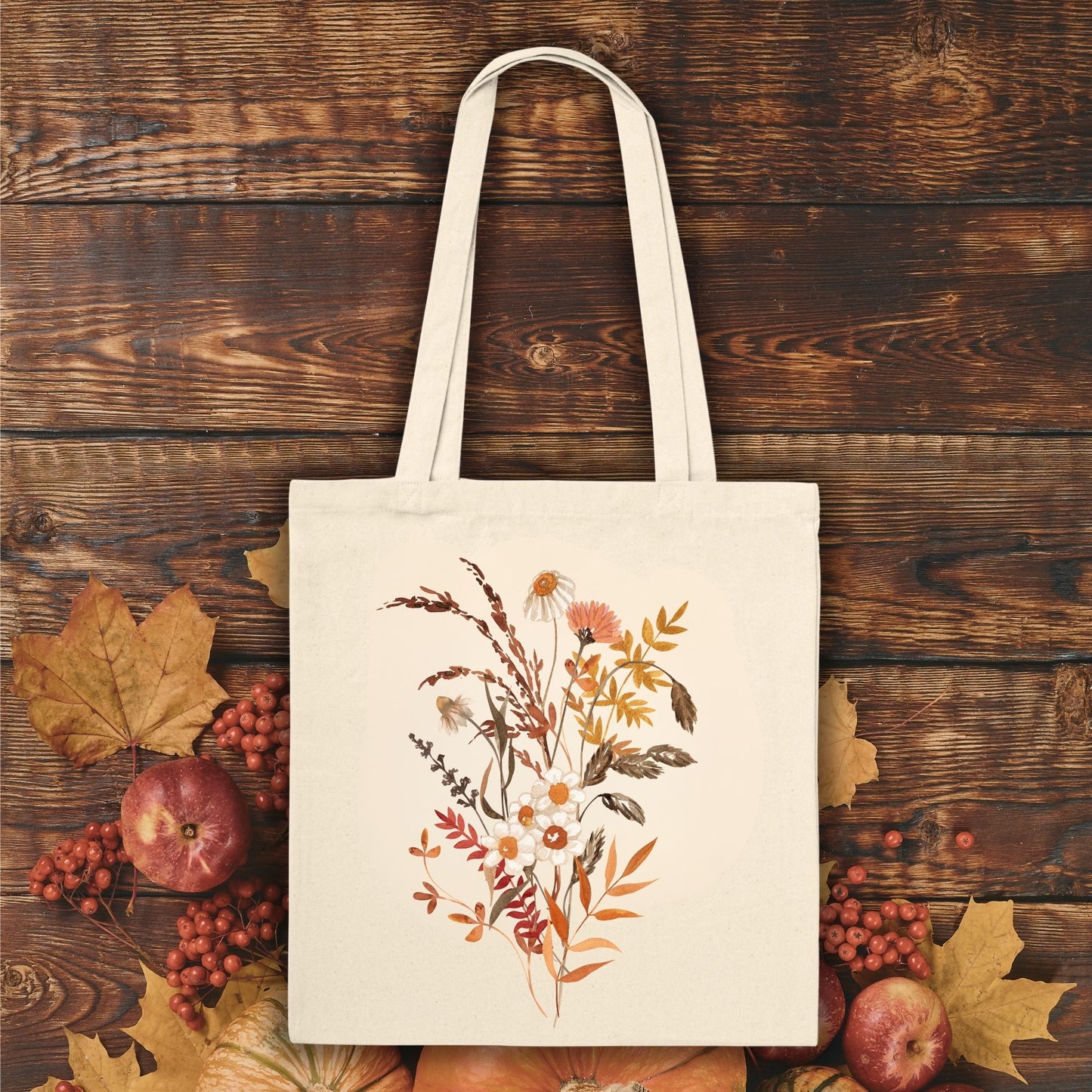 Autumn Botanical Tote Bag
