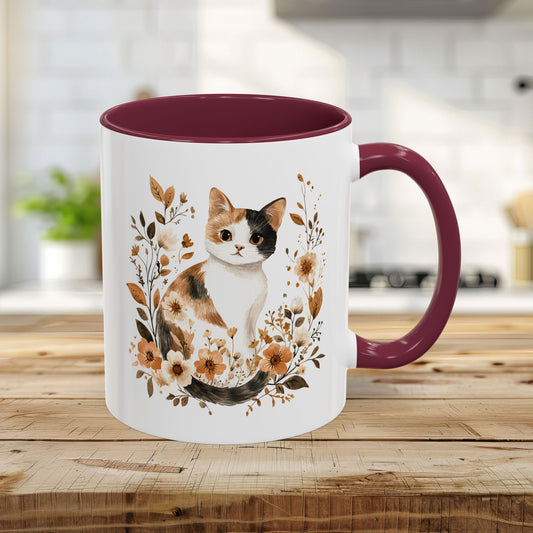 Autumn Calico Cat Mug (11/15oz)